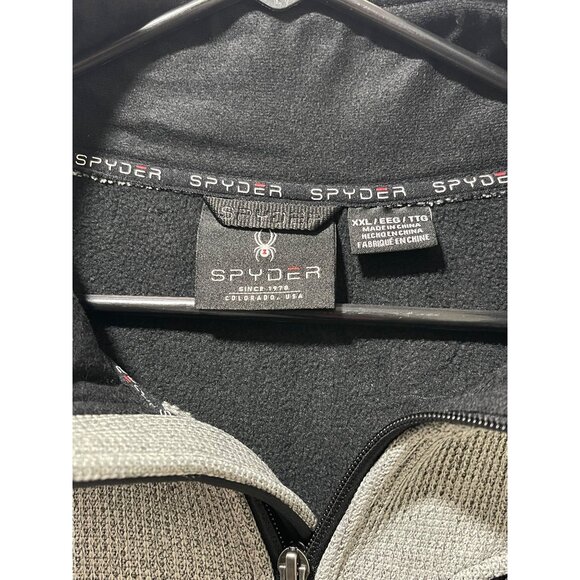 Spyder Men's Relaxed Fit Full Zip Jacket, XXL, Gray, New - Picture 10 of 14